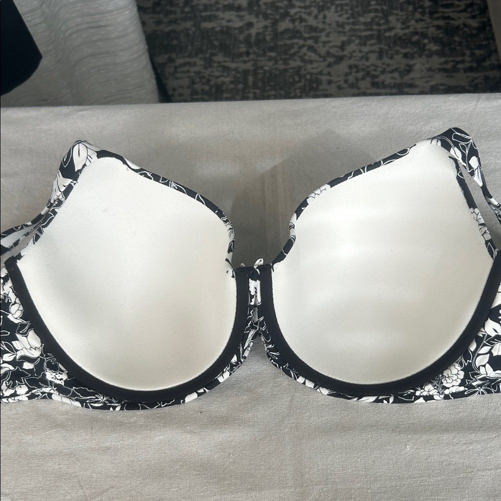 Soma Black and White Floral Bra - Picture 5 of 7